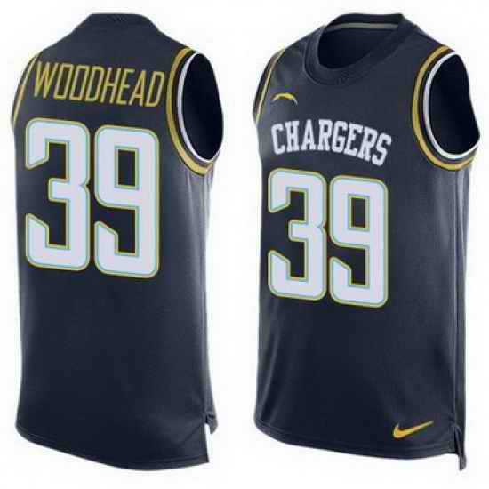 Nike Chargers #39 Danny Woodhead Navy Blue Team Color Mens Stitched NFL Limited Tank Top Jersey